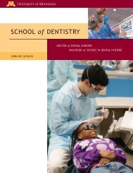 SCHOOL of DENTISTRY - University Catalogs - University of ...