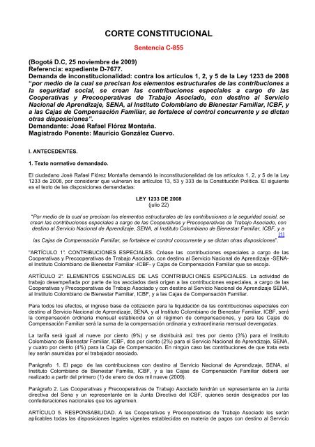 Corte Constitucional Camacol