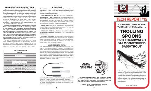 Dipsy Diver Depth Chart and Information - UPangler