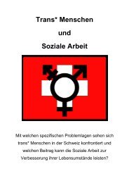 Trans* Menschen und Soziale Arbeit - Queeramnesty.ch