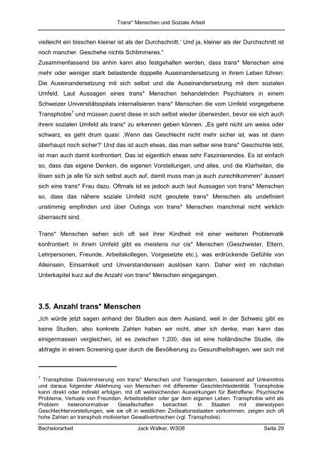 Trans* Menschen und Soziale Arbeit - Queeramnesty.ch