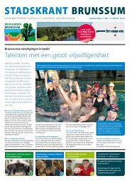 talenten met een groot vrijwilligershart - Gemeente Brunssum