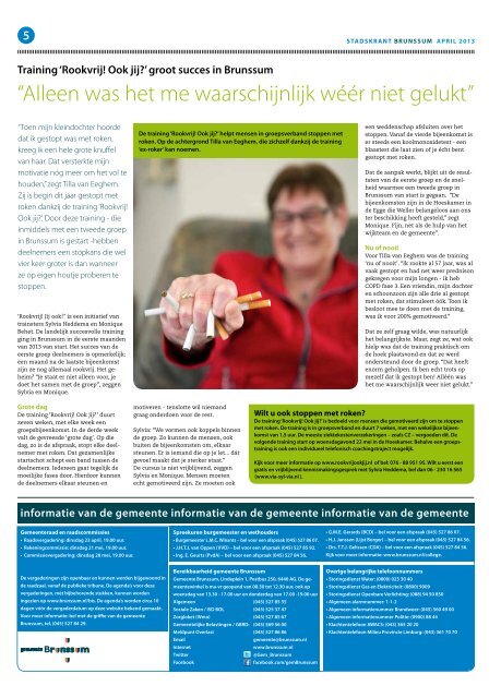 talenten met een groot vrijwilligershart - Gemeente Brunssum