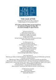 the cage after_programma convegno.pdf - Cultura Lazio