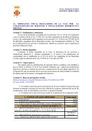 gestion tributaria 21.- ordenanza fiscal reguladora de la tasa por la ...