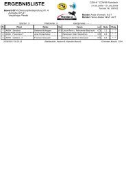 ERGEBNISLISTE - Turnier-Meldestelle