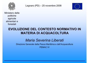 PDF (Evoluzione del contesto normativo in materia di acquacoltura)