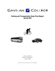 Parking And Transportation Study Final Report ... - Gavilan College