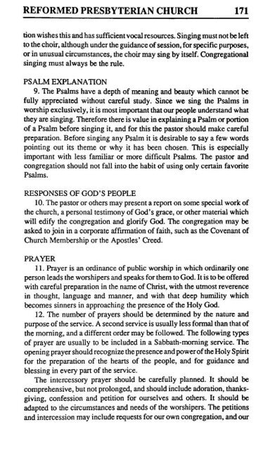 Reformed Presbyterian Minutes of Synod 1993