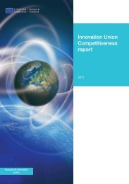 Innovation Union Competitiveness report In no vatio n U nio n C o ...