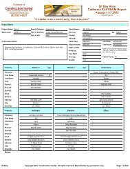 Construction Insider California PLATINUM Report SF Bay Area ...