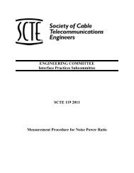 Measurement Procedure for Noise Power Ratio - SCTE