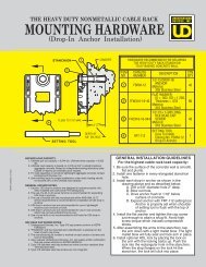 MOUNTING HARDWARE - Underground Devices