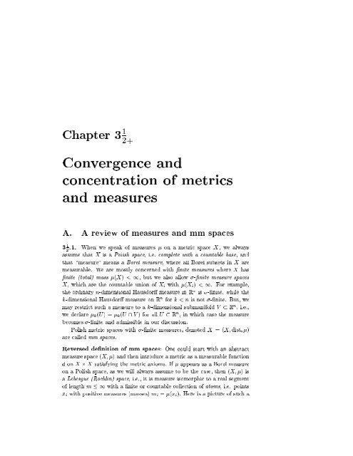 Metric Structures for Riemannian and Non-riemannian Spaces M ...