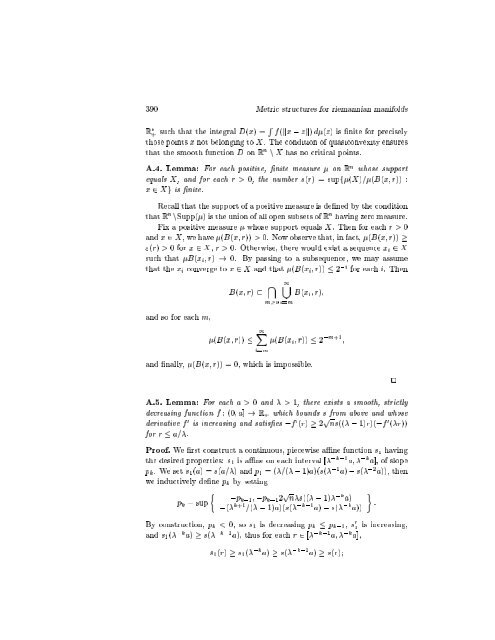 Metric Structures for Riemannian and Non-riemannian Spaces M ...