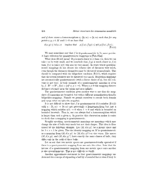 Metric Structures for Riemannian and Non-riemannian Spaces M ...