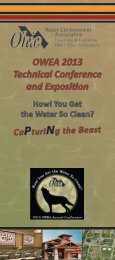2013 Conference Program - Ohio Water Environment Association