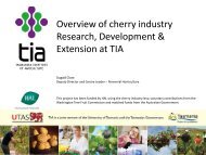 Overview of cherry industry Research, Development & Extension at ...