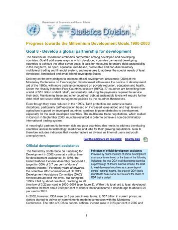 Develop a global partnership for development - Millennium ...