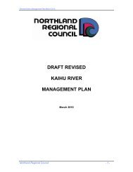 draft revised kaihu river management plan - Northland Regional ...