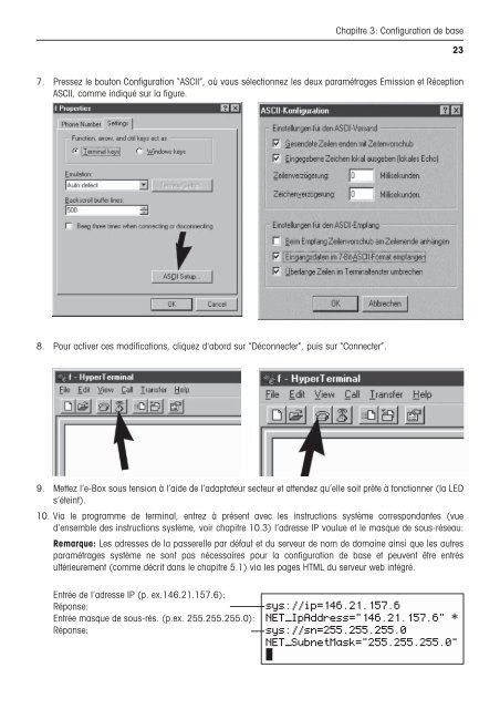 Notice d'installation et d'utilisation e-Link Pro Interface rÃ©seau EB01 ...