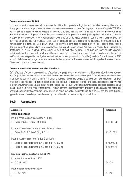 Notice d'installation et d'utilisation e-Link Pro Interface rÃ©seau EB01 ...