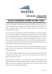 austal's economical express for fred. olsen - Austal Ships