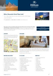 Hilton Alexandria Green Plaza hotel - Hotel eBrochures