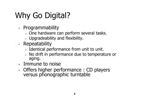 Introduction to Real Time DSP