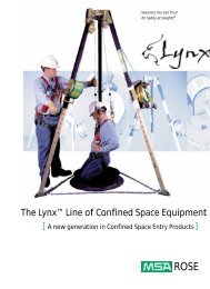 Lynx Line of Confined Space Equipment 2300-30
