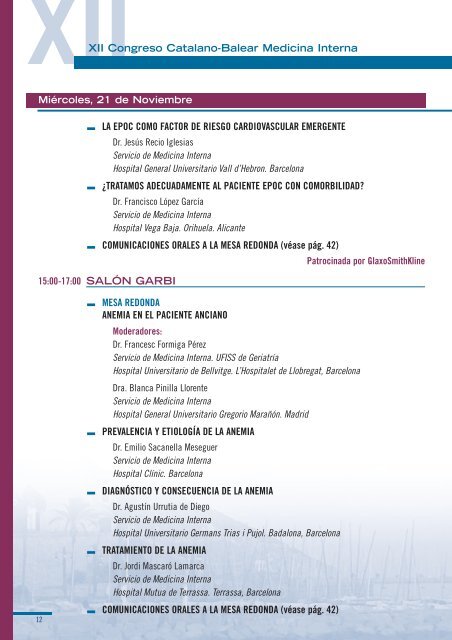 XIIXII Congreso Catalano-Balear Medicina Interna - Sociedad ...