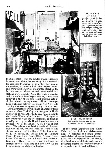 Radio Broadcast - 1923, August - 86 Pages, 8.5 ... - VacuumTubeEra