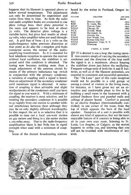 Radio Broadcast - 1923, August - 86 Pages, 8.5 ... - VacuumTubeEra