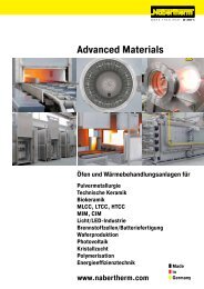 Katalog Advanced Materials - Nabertherm GmbH