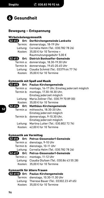 Programm - FBS-Tempelhof