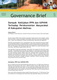 Dampak kebijakan IPPK dan IUPHHK terhadap perekonomian ...