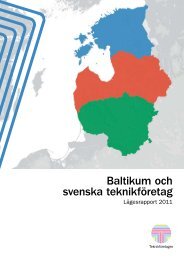 Baltikum och svenska teknikfÃ¶retag - TeknikfÃ¶retagen