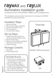 Installation Guide - raytec.ro