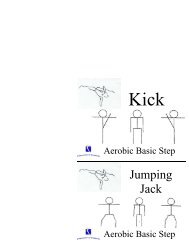Aerobic Basic Step Cards - Gymnastics Ontario