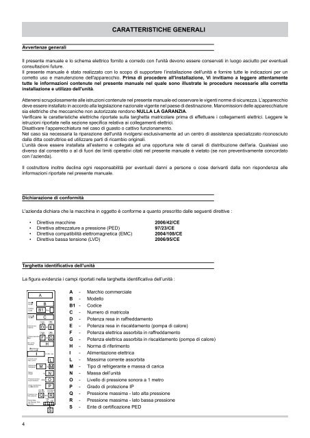 MANUALE INSTALLAZIONE ED USO