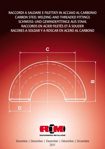 Raccordi a saldare e filettati acciaio al carbonio - Roffia