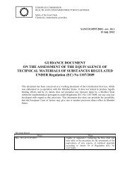 Assessment of the Equivalence of Technical Materials - European ...
