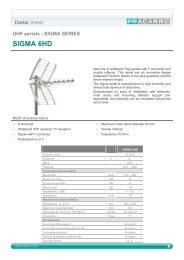 datasheet SIGMA 6HD _eng_extraUE - Sigma Fracarro