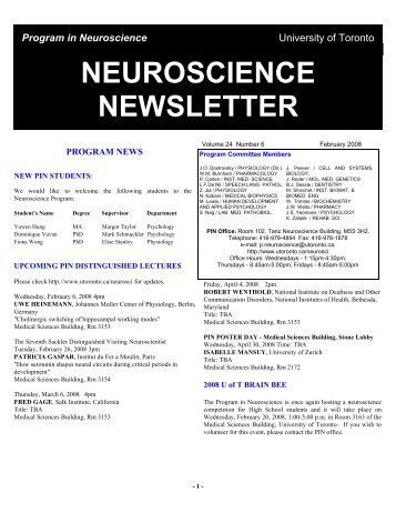 Volume 24 Number 06 - Program in Neuroscience, University of ...
