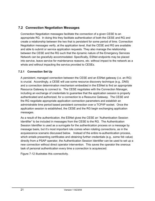 Next Generation ESNet Arch Requirements - ATIS