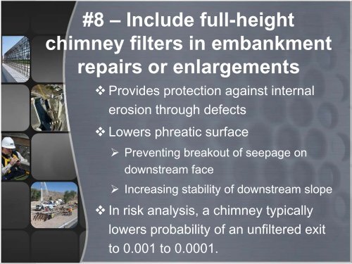 Top 10 for Chimney Filter/Drain Systems (PowerPoint Slides)