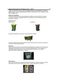 Waste Management for 2011 - Achieving A Sustainable Campus