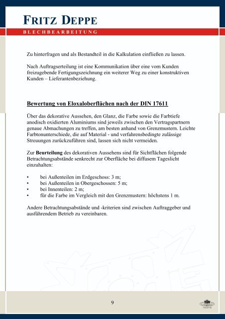 Anodisation – Eloxieren Das Wissen - Fritz Deppe Blechbearbeitung