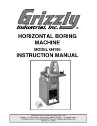 Horizontal Boring Machine - Grizzly.com