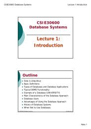 CSIE30600 Database Systems Lecture 1: Introduction